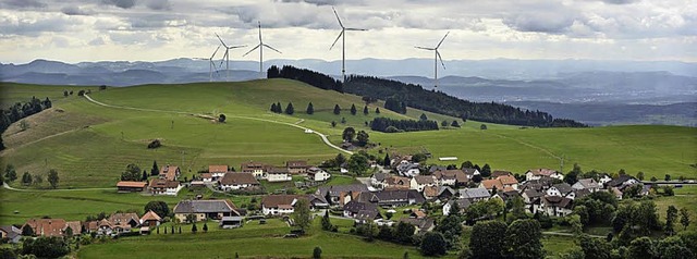 Noch existiert  der Windpark Glaserkop...n Gersbachs Sden heranrcken wrde.    | Foto: Repro:Lenn3D