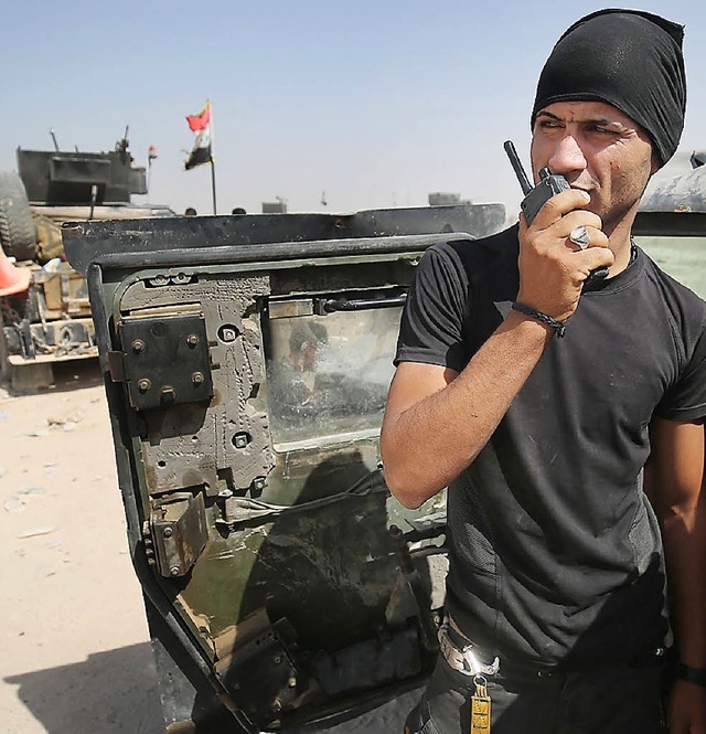 Am Dienstag begann die Offensive irakischer Truppen in Falludscha.  | Foto: AFP