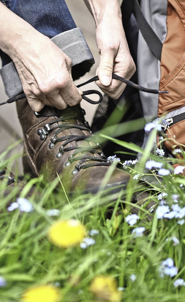 Mit solidem Schuhwerk  ausgestattet si...ren fast fr jedermann ein Vergngen.   | Foto: Henning Kaiser/DPA