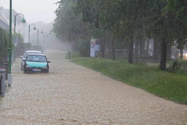 Fotos: Unwetter mit Starkregen in Heitersheim