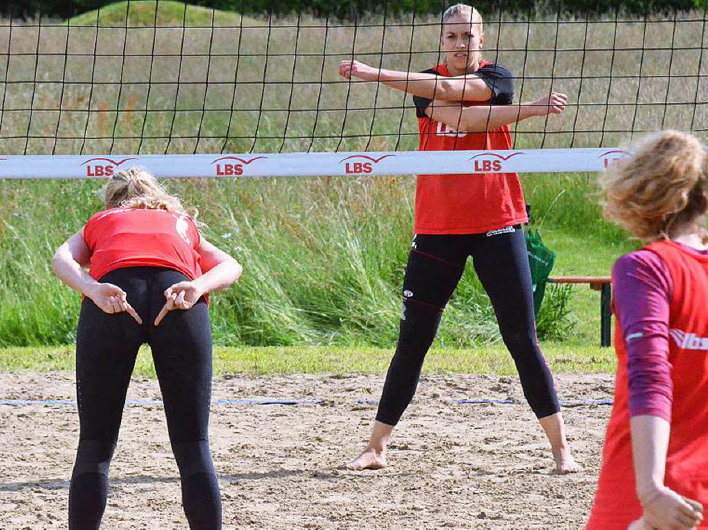 On the beach: Beachvolleyballer aus ganz Deutschland waren beim A-Top-Turnier in Schopfheim und Langenau am Start.