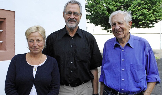 Christiane Cyperrek, Manfred Steinbach...rach ber die Mobilitt in der Stadt.   | Foto: Thomas Loisl Mink