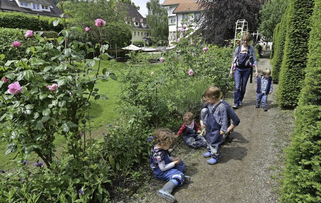 Der Garten des Katholischen Kindergart...ntag fr alle Interessierten geffnet.  | Foto: Thomas Kunz