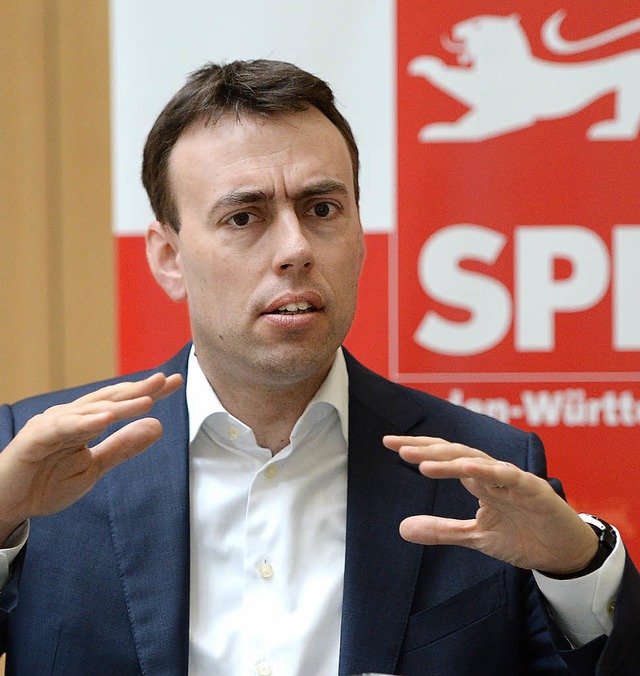 Nils Schmid stellt sein Amt als SPD-Vorsitzender zur Verfgung.  | Foto: dpa