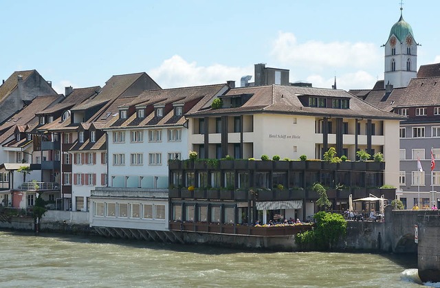 Die Altstadtansicht mit Hotel Schiff heute   | Foto: Ingrid Bhm-Jacob