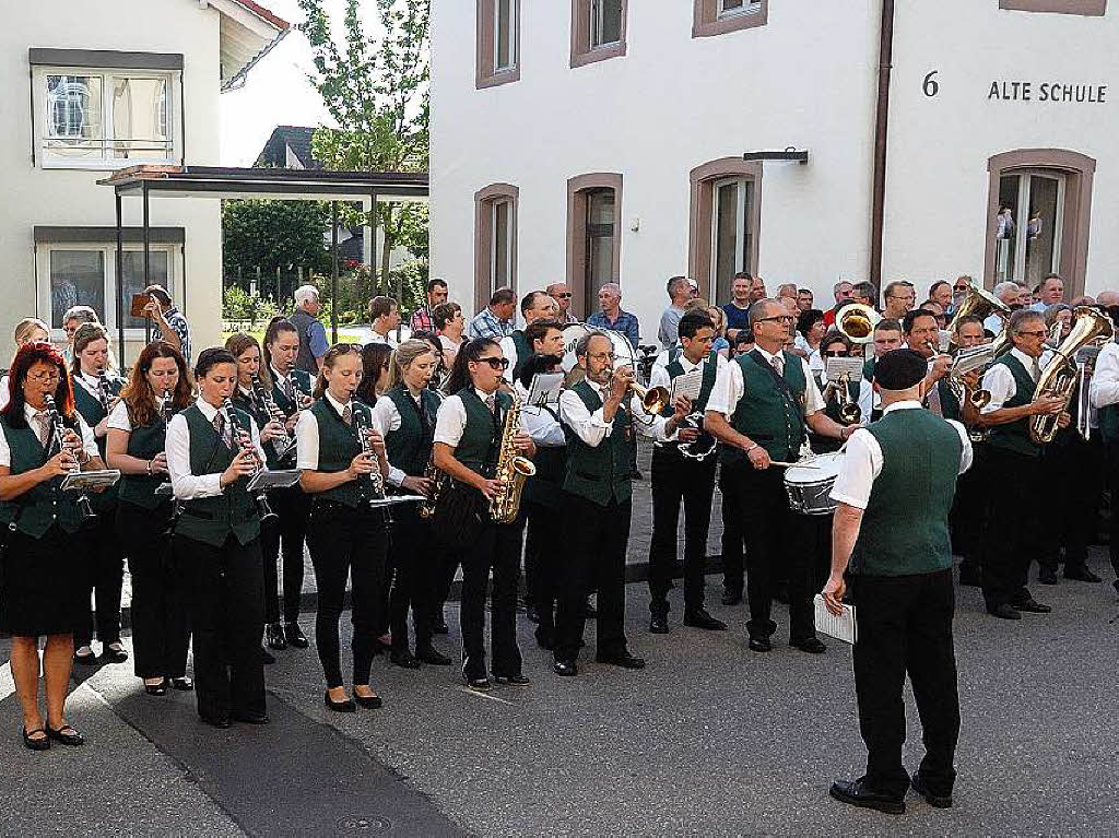 Auch der Musikverein machte dem neuen Brgermeister seine Aufwartung.