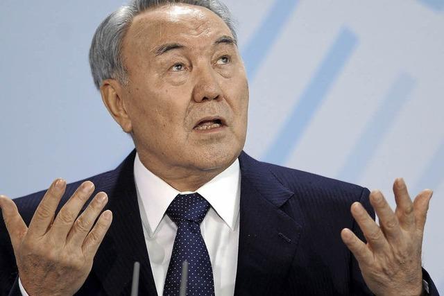 In Kasachstan haben Rebellen den Aufstand geprobt