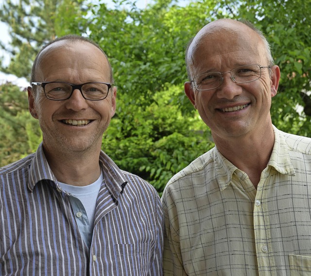 Thomas Kellermann (links) und  Bernhard Ritter   | Foto: Sigrid Umiger
