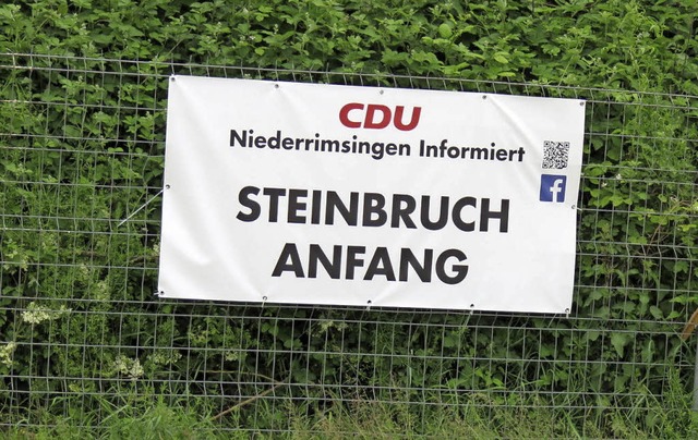 Dieses Hinweisschild der Niederrimsing...errimsinger Gemarkung beginnen wrde.   | Foto: Agnes Pohrt