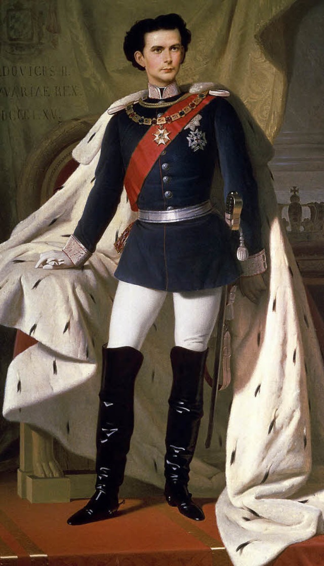 Ludwig II. auf einem Gemlde von 1865   | Foto: akg