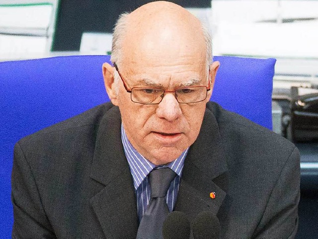 Nicht amsiert ber die uerungen Erd...ndestagsprsident Nobert Lammert (CDU)  | Foto: dpa