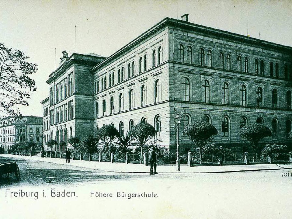 Freiburgs &#8222;Höhere Bürgerschule&#...en, die nun ihrerseits Geschichte ist.  | Foto: Joachim Scheck