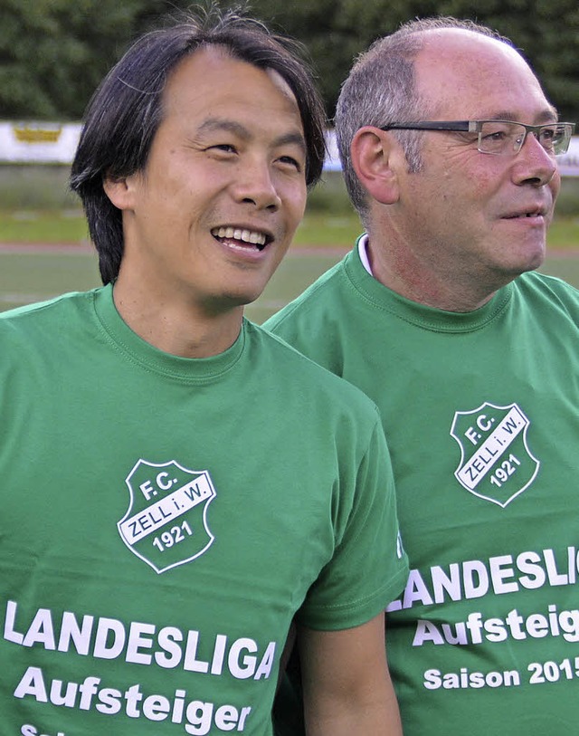 Trainer Tinh Ngo (links) und  Co-Trainer Salvatore Sparacino  | Foto: Edgar Steinfelder