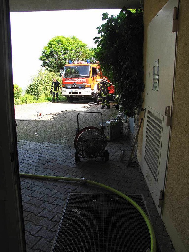 Die Feuerwehr war bei der ehemaligen Schlossbergklinik im Einsatz. 