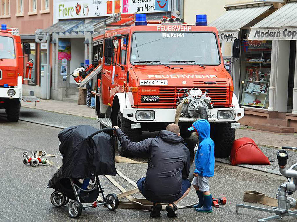 Feuerwehrfahrzeuge zum Anschauen.