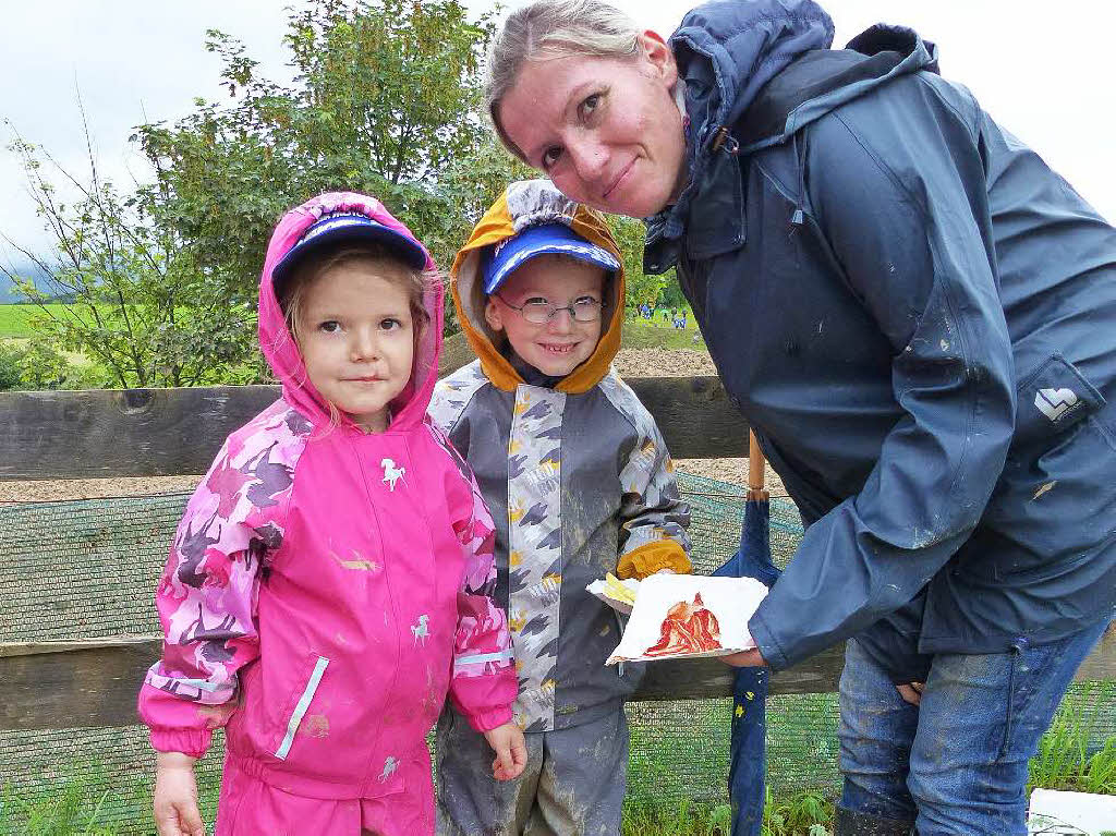 Leonie und Ben mit ihrer Mutter