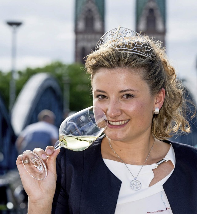 Magdalena Malin, die neue Reprsentantin des badischen Weines  | Foto: dpa