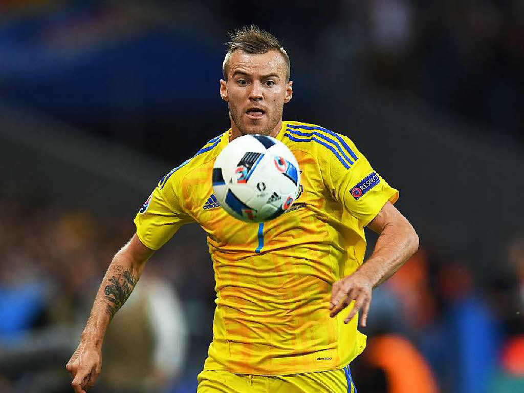 Ukraines Mittelfeldspieler Andriy Yarmolenko