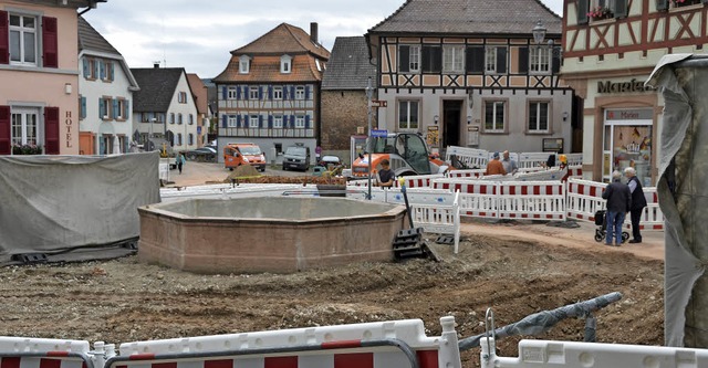 Der Umbau des Marienplatzes ist im vollen Gange  | Foto: Klaus Fischer