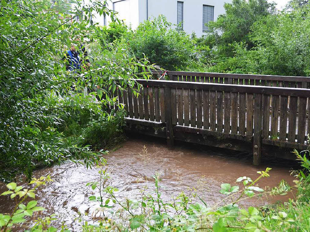 Eine Brcke nahe des Wohngebiets „Rosengarten“.