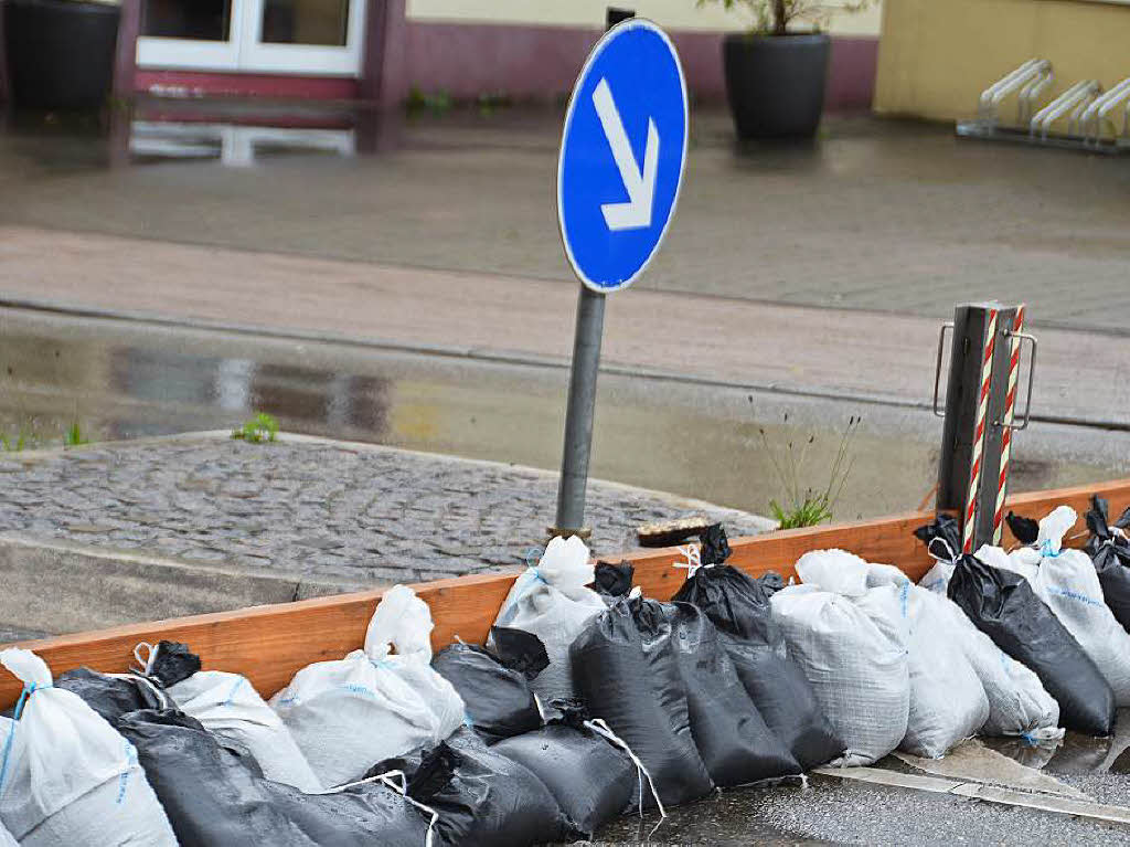 Hier geht’s nicht weiter: die Lange Strae ist gesperrt.