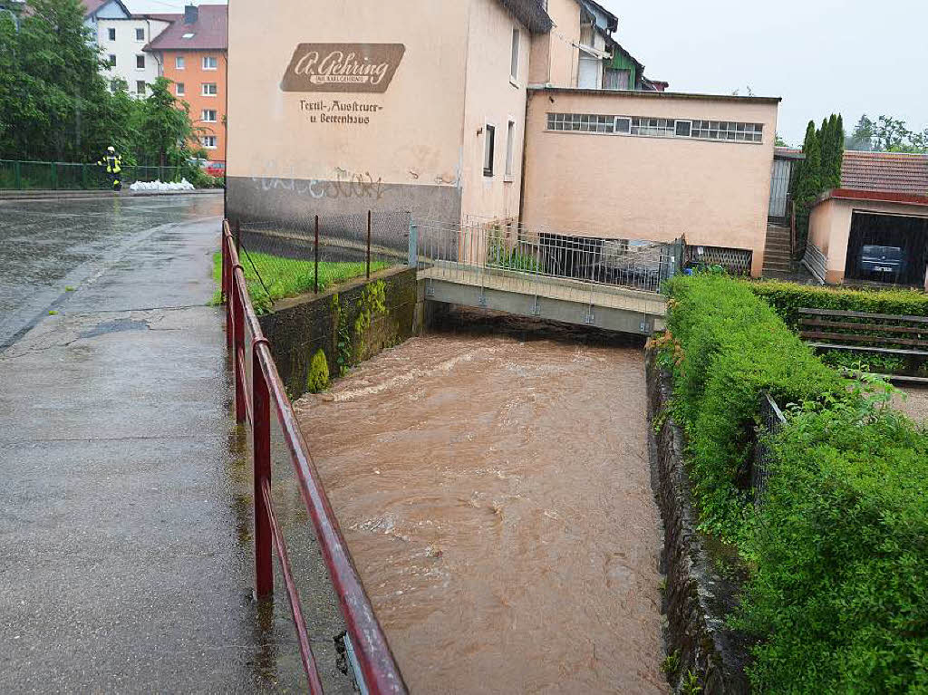 Gewerbekanal nach dem Zufluss des Altersbachs am Rettungszentrum