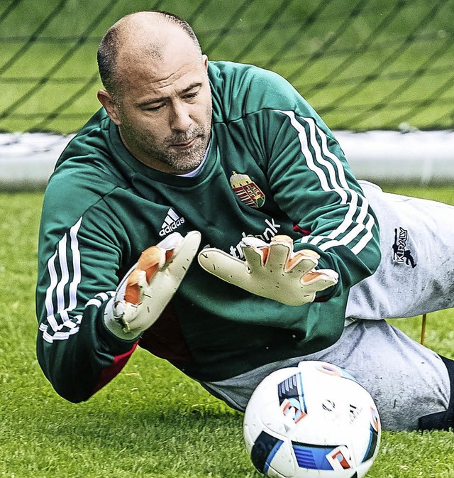 Mit 40 Jahren noch immer der Beste sei...es: Ungarns Schlussmann Gabor Kiraly    | Foto: dpa