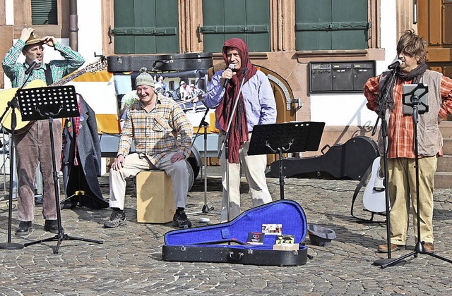 Wo das Buurequartett auftaucht, ist gute Laune angesagt.  | Foto: Karin Kaiser