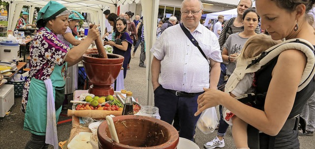 Groes Interesse fand nicht nur das Fe...Food Festival in Kippenheim gefragt     | Foto: Sandra Decoux-Kone
