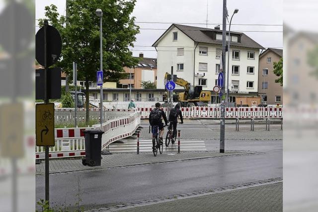 Die Fahrradroute über Reiter- und Kronenstraße ist unübersichtlich - aber schnell