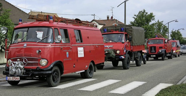 Mit dem  liebevoll &#8222;Berndle&#822...itionsverein an der Parade in Colmar.   | Foto: UTKE