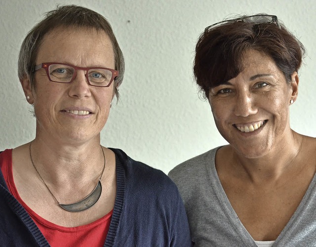 Claudia Wllner-Bhmer (links) und Fra... mehr Eltern dringend gesucht werden.   | Foto: Christiane Weishaupt