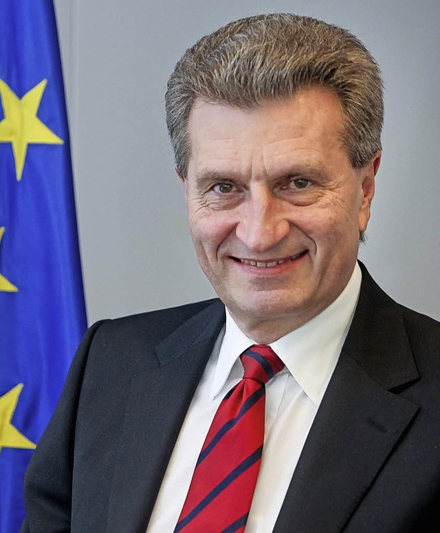 EU-Kommissar Gnther Oettinger hlt zu...fnung der Leistungsschau die Festrede.  | Foto: zvg