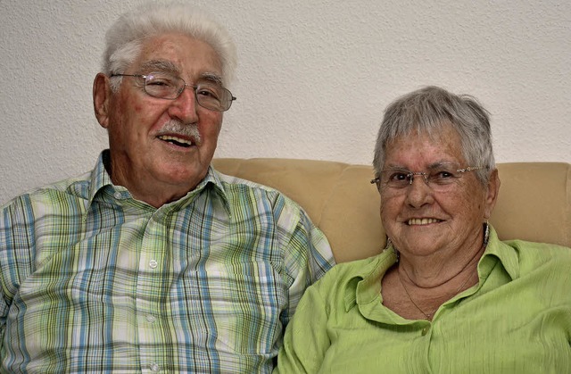 Anita und Walter Danner aus Emmendinge...iern am 16. Juni  Diamantene Hochzeit.  | Foto: Dieter ERggelet