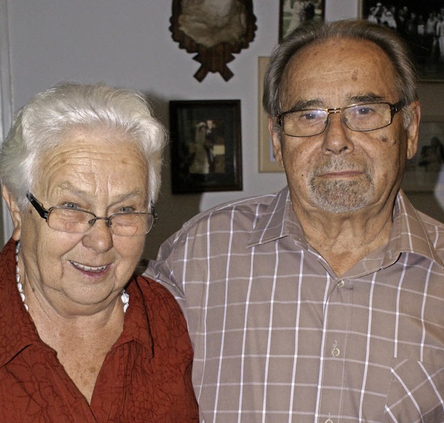 60 Jahren verheiratet: Christina und Arnold Galda.   | Foto: Probst