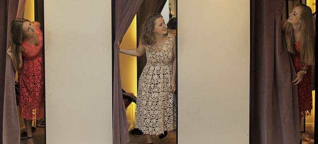 Drei Mal das gleiche Kleid &#8211; in ...all wre es sicher ein kleines Drama.   | Foto: Laura Wolfert(3); Privat
