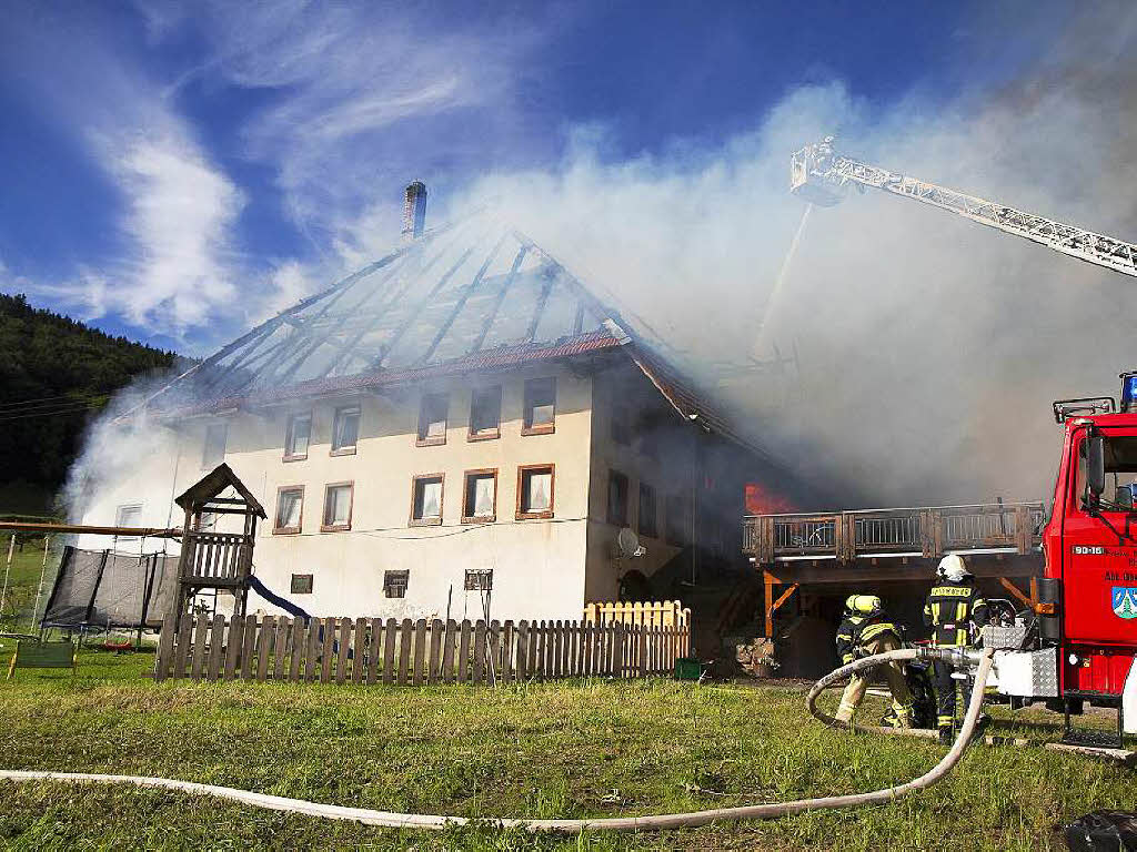 Brand auf dem Stabhalterhof in Yach