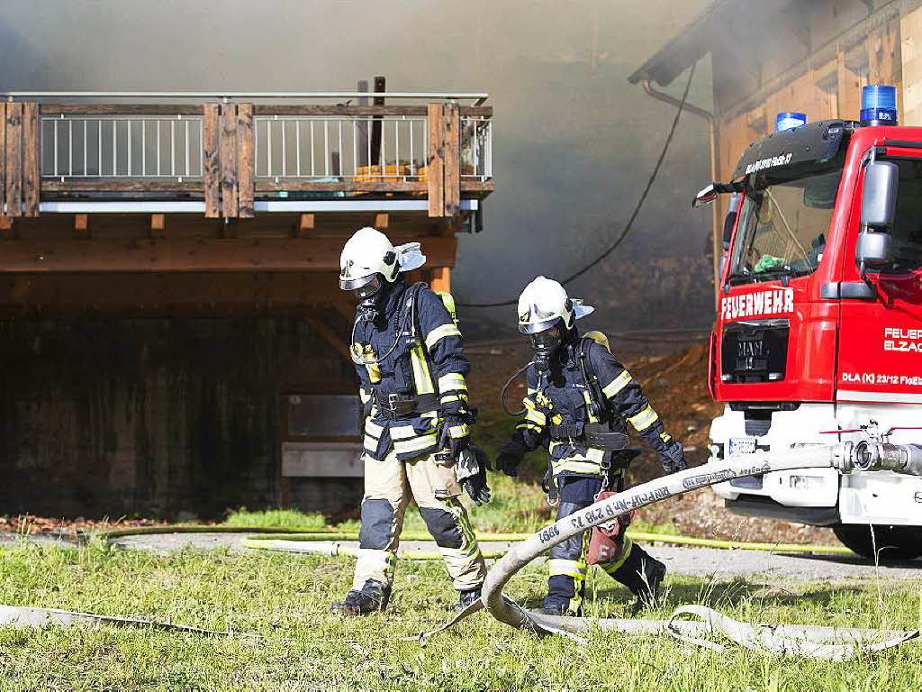 Brand auf dem Stabhalterhof in Yach