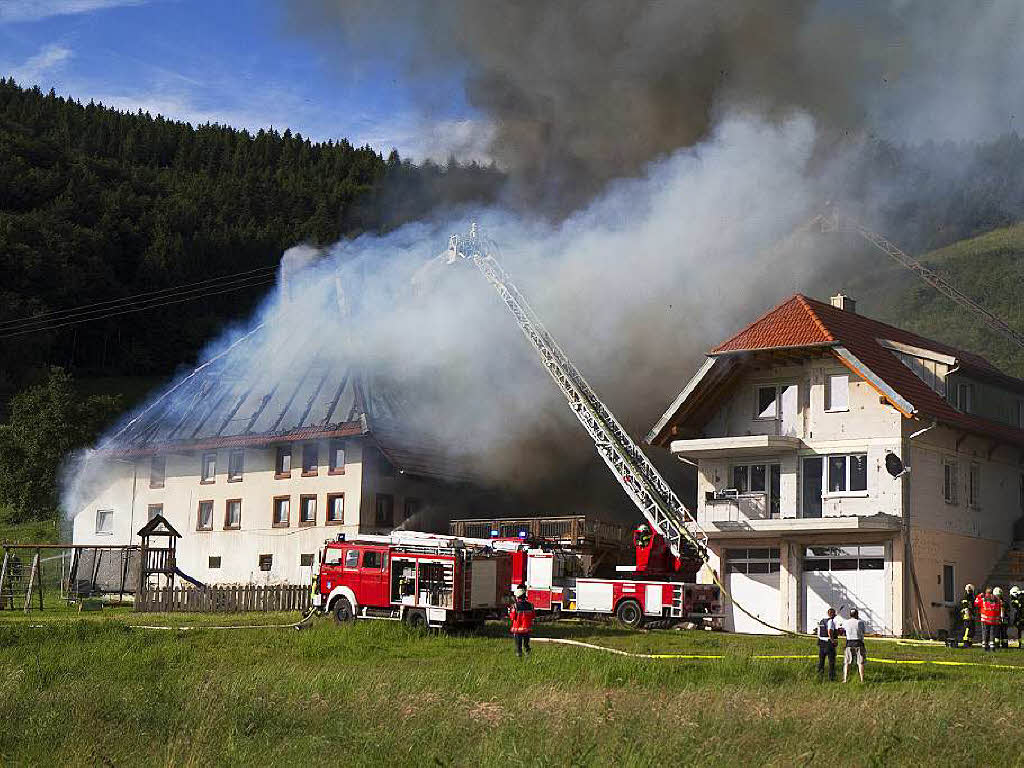 Brand auf dem Stabhalterhof in Yach