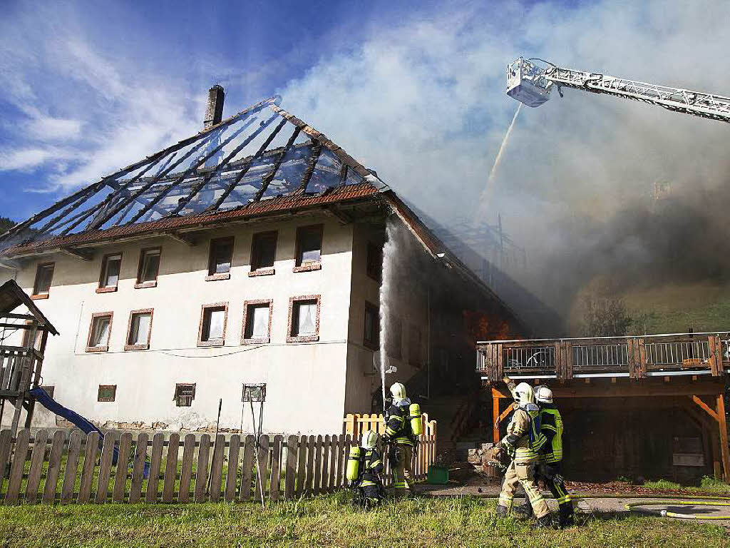 Brand auf dem Stabhalterhof in Yach