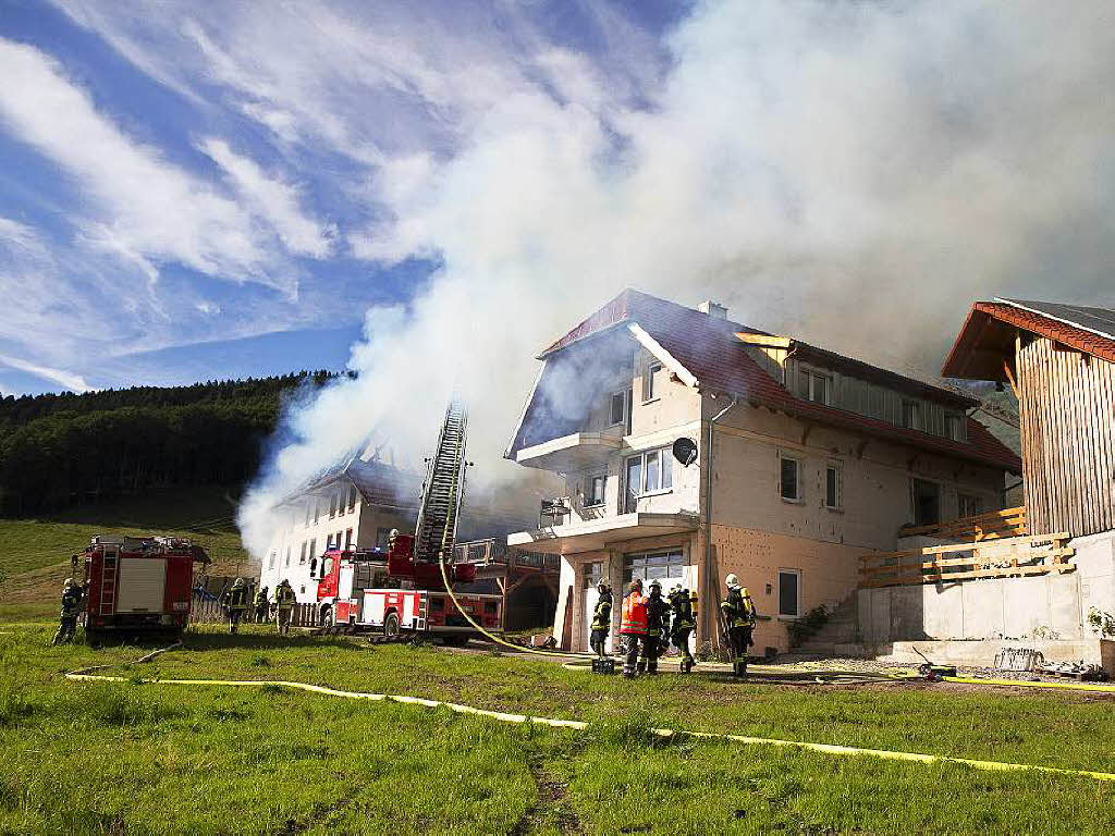 Brand auf dem Stabhalterhof in Yach