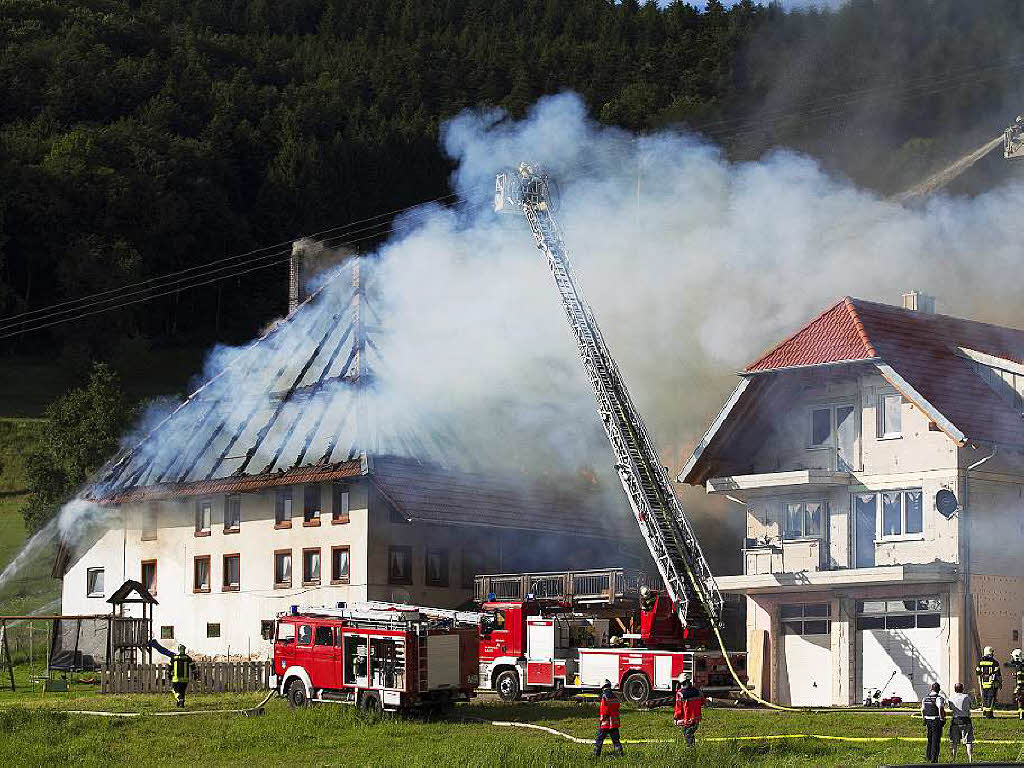 Brand auf dem Stabhalterhof in Yach