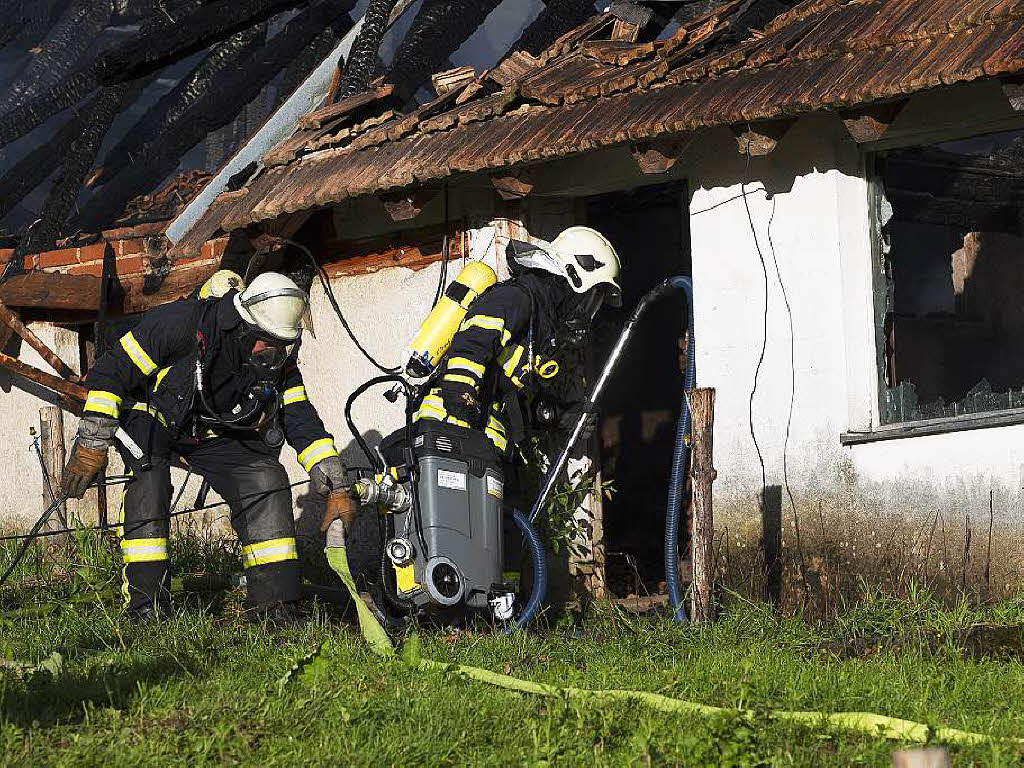 Brand auf dem Stabhalterhof in Yach