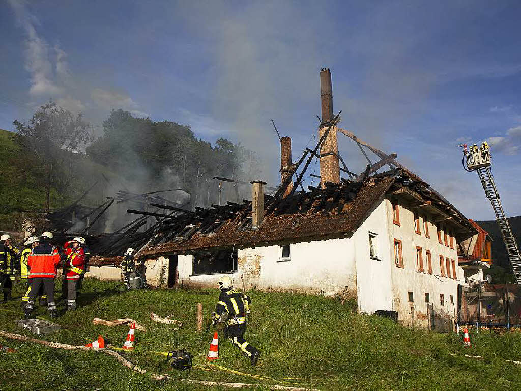 Brand auf dem Stabhalterhof in Yach