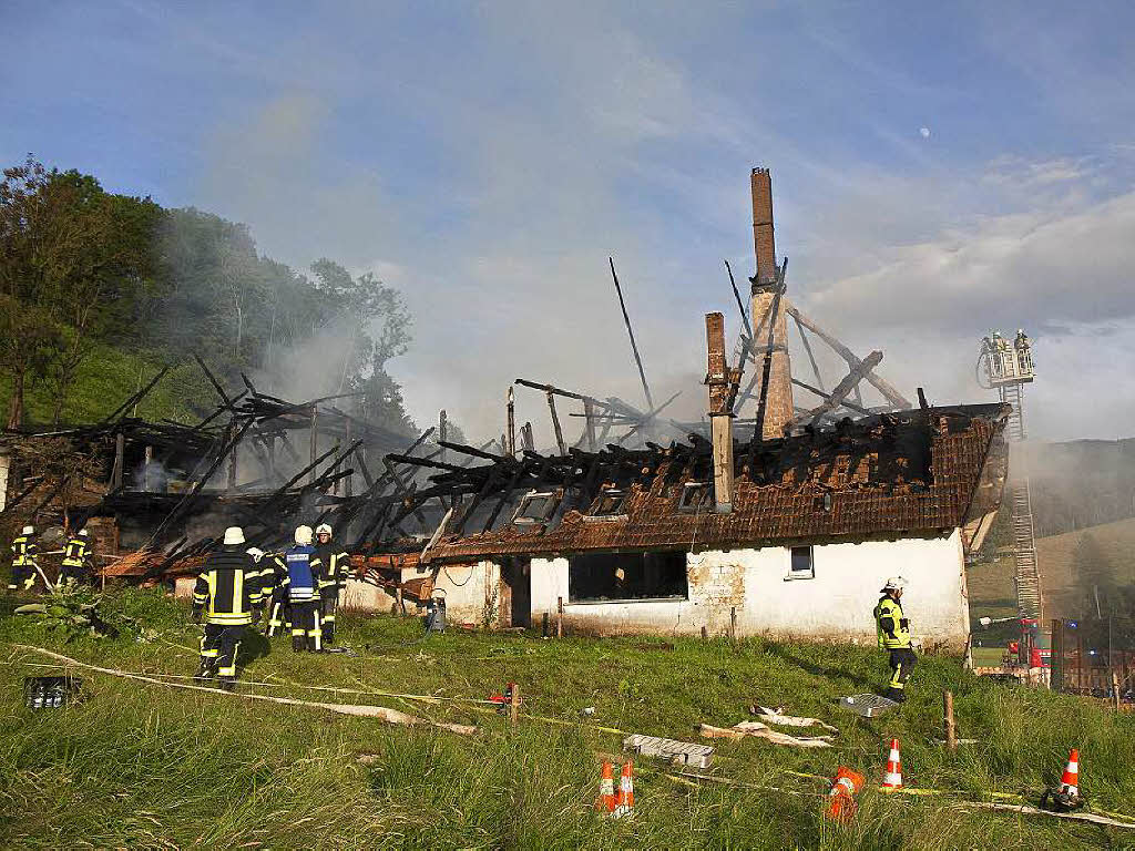 Brand auf dem Stabhalterhof in Yach