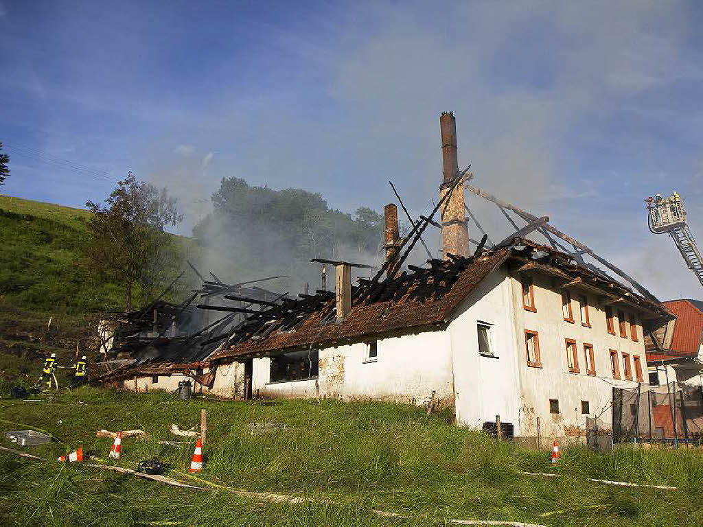 Brand auf dem Stabhalterhof in Yach