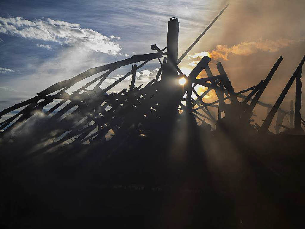 Brand auf dem Stabhalterhof in Yach