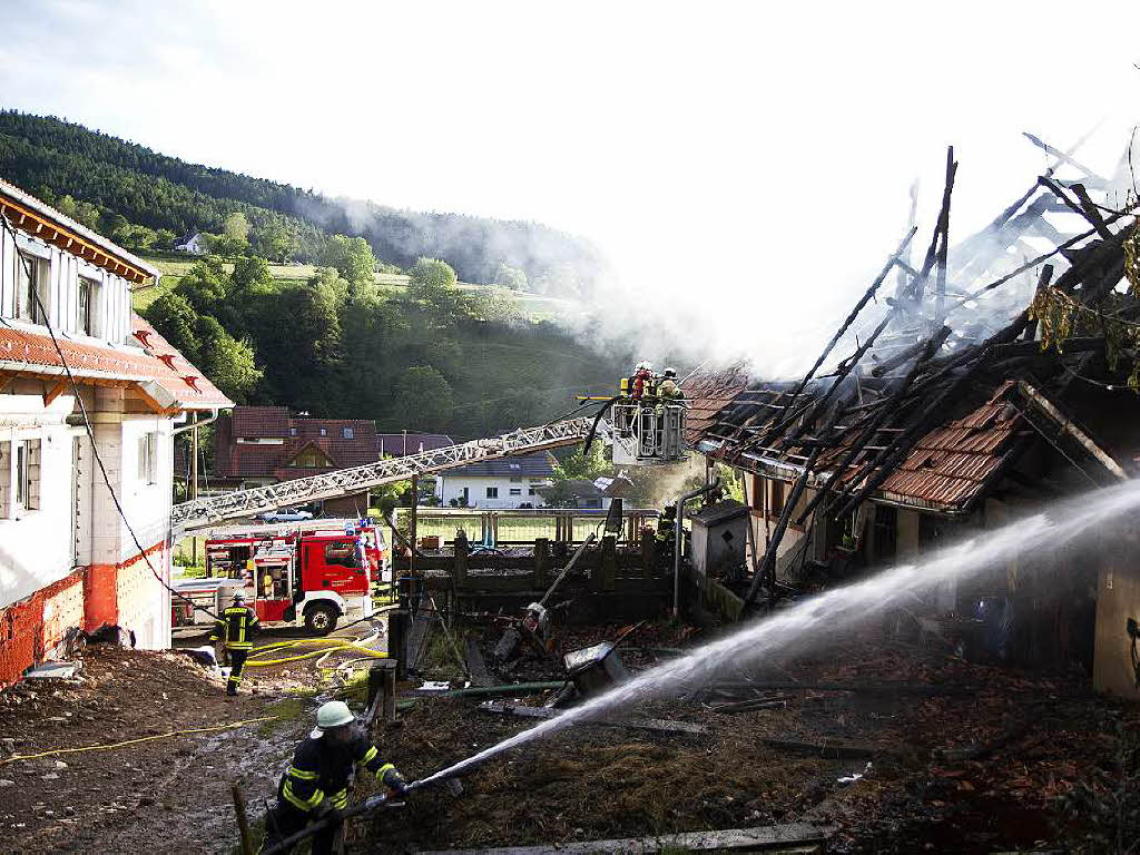 Brand auf dem Stabhalterhof in Yach