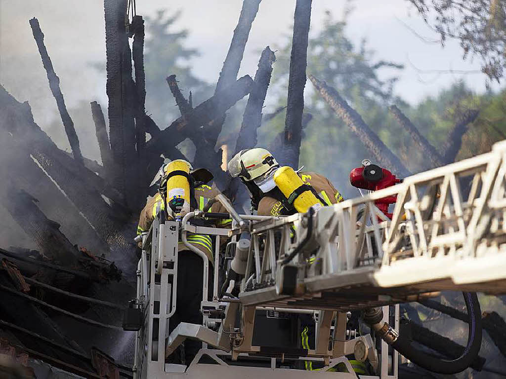 Brand auf dem Stabhalterhof in Yach