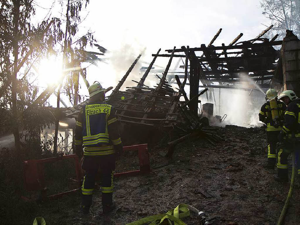 Brand auf dem Stabhalterhof in Yach